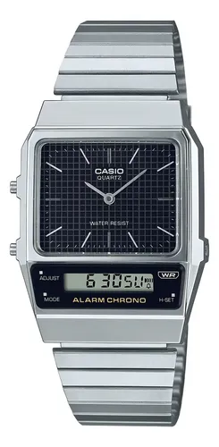 Reloj Casio Aq-800e-1a Analogo Digital - A Pedido_exkarg Plateado Negro