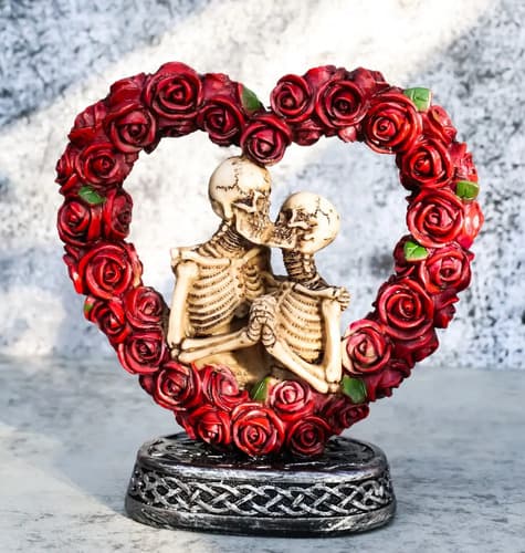 Escultura Pareja De Esqueletos - A Pedido_exkarg Rosa 2