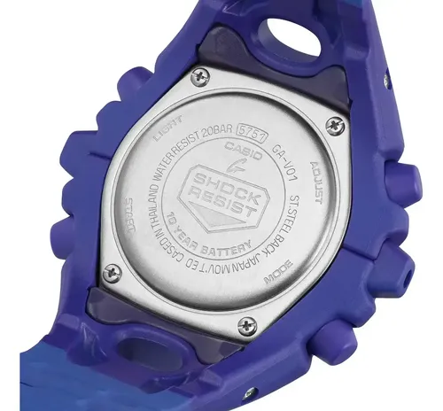 Reloj Casio G-shock Ga-v01 Correa Índigo Bisel Índigo Índigo 4