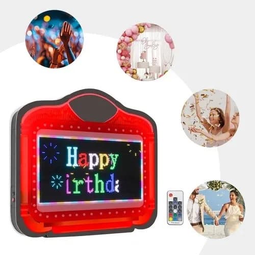 Expositor De Letras Led Programable - A Pedido Rojo