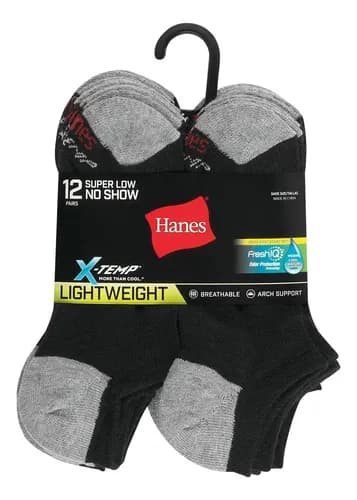 Pack Medias X 12 Hanes - A Pedido_exkarg Negro Algodon 4
