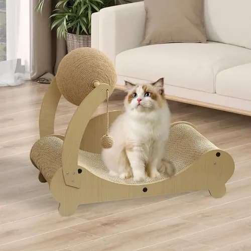 Rascador Para Gatos 2 En 1 - A Pedido_exkarg Marrón 4