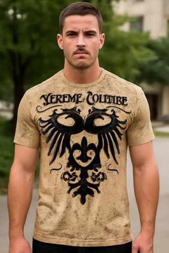 Remera  Rain Eagle Biker - A Pedido_exkarg Marrón S