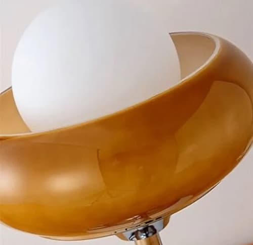 Lámpara De Mesa Led De Diseño Retro Bauhaus - A Pedido Naranja 3