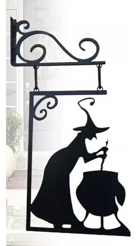 Cartel Colgante Witch Shape - A Pedido_exkarg Negro 3