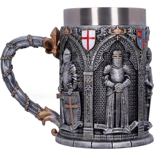 Jarro Tankard English Armoured Knight - A Pedido_exkarg X 3