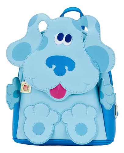 Loungefly Mochila Urbana Cuero Vegano Blues Clues Blue Mini Azul Claro