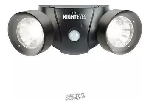 Luz Solar Seguridad Night Eyes Con Sirena - A Pedido_exkarg Negro 4