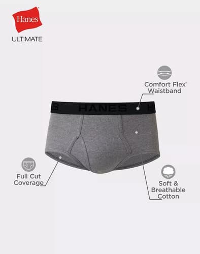 Pack Slips 7 Hanes Ultimate Men's Tagless - A Pedido_exkarg Blanco 38 2