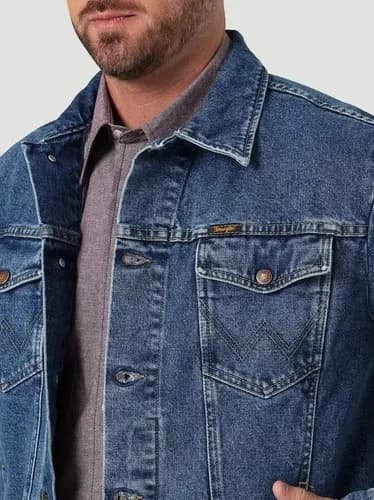 Campera Men's Wrangler Cowboy Cut Unlined - A Pedido_exkarg Azul 38 4