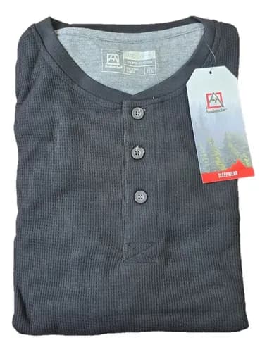 Remera Termica Avalanche Henley - A Pedido Gris Xs