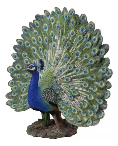 Estatua Pavo Real Exotico - A Pedido_exkarg Azul 4