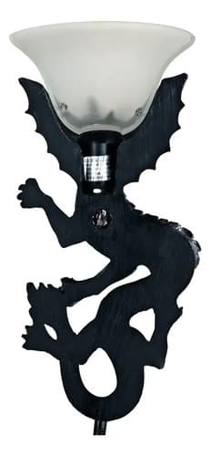 Escultura Con Luz Heraldic Dragon - A Pedido_exkarg Negro 3