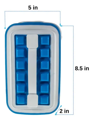 Cubetera Hielo Silicona - A Pedido_exkarg Azul 4