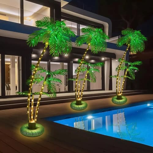Luz Palmera Solar - A Pedido_exkarg Marrón 7