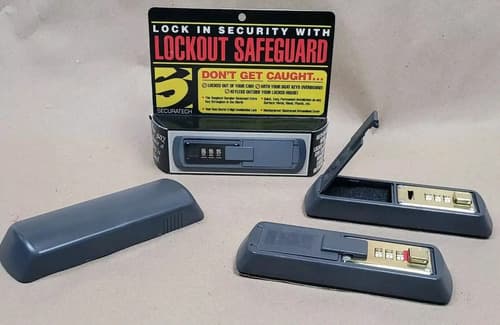 Caja De Seguridad Con Llave De Pared - A Pedido_exkarg Negro 8
