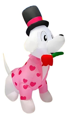 Inflable San Valentin Love Dog Rose - A Pedido_exkarg Rosa