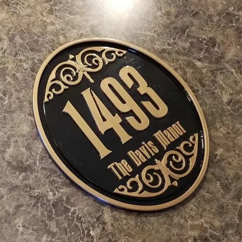 Placa De Direccion Personalizado 11  - A Pedido_exkarg Negro 5