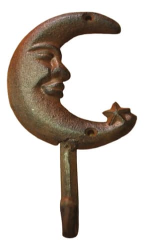 Gancho De Pared Luna - A Pedido_exkarg Marrón