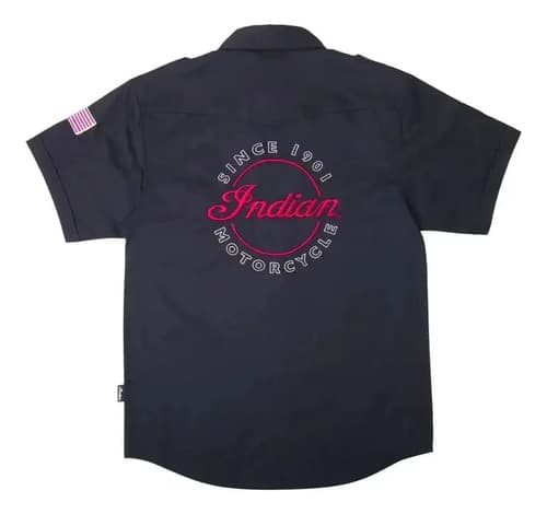 Camisa Hombre Indian Motorcycle Men's - A Pedido_exkarg Negro S 2