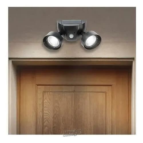 Luz Solar Seguridad Night Eyes Con Sirena - A Pedido_exkarg Negro 3