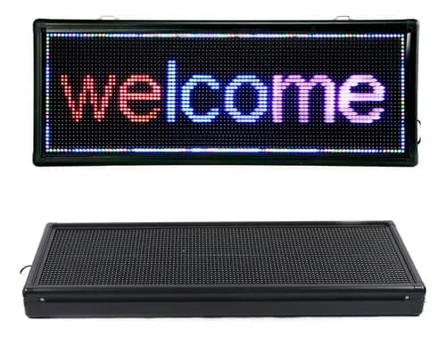 Cartel Led De 40  X 15  Programable - A Pedido Negro 3