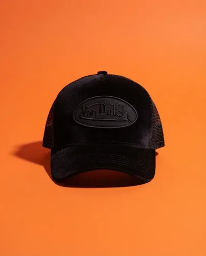Gorra Von Dutch Triple Black Velvet Patch - A Pedido Negro M 6
