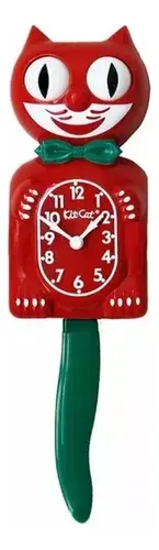 Reloj De Pared Kit Kat Clock Chrtismas - A Pedido_exkarg Rojo