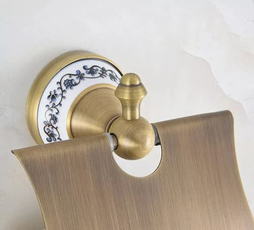 Porta Rollo Papel Higienico Retro  Brass - A Pedido_exkarg Dorado 4