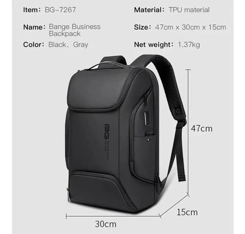 Mochila Bange Men Backpack Leisure - A Pedido_exkarg Negro 6