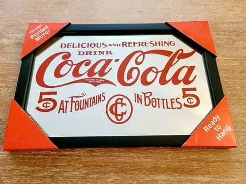 Cartel Coca Cola Mirror Original - A Pedido_exkarg 111