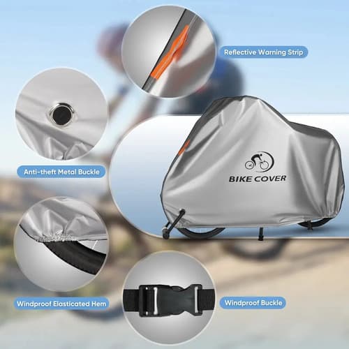 Covertor Para Bicicleta Rain Sun Uv - A Pedido_exkarg Gris 2