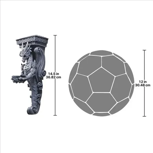 Escultura Decorativa Dragons Of Darkmoor - A Pedido_exkarg Negro 2
