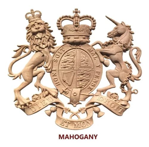 Escultura De Madera Great Britain - A Pedido_exkarg Marrón 4