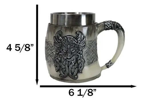 Taza De Cafe Gothic Viking Horned - A Pedido_exkarg Gris 5