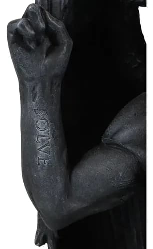Estatua De Cabra Sabatica - A Pedido_exkarg Gris Oscuro 4