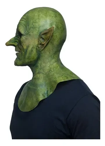Máscara De Duende Elfo Tek'zik Hyper Mask Disfraz Halloween Color Verde 5