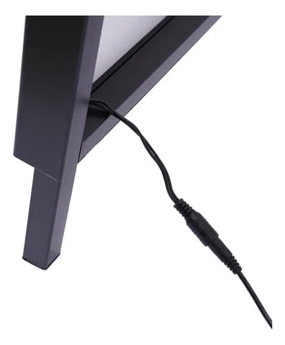 Soporte Para Carteles Con Luz De Led - A Pedido Negro 5