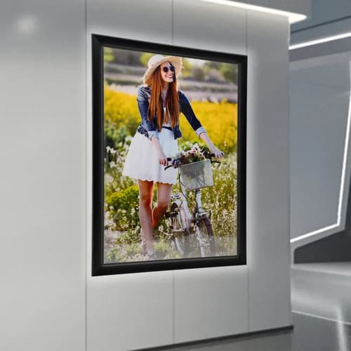 Marco De Póster Led De 24*33'' Retroiluminación - A Pedido Negro 4