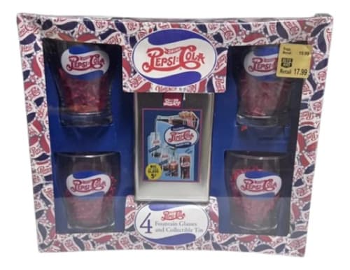 Set Vasos Pepsi Collectible_exkarg Transparente