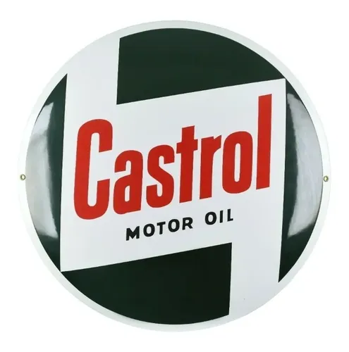 Cartel Castrol Enamel Plaque - A Pedido_exkarg 111 3