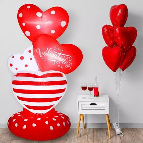 Inflable San Valentin Heart Outdoor - A Pedido_exkarg Rojo 4