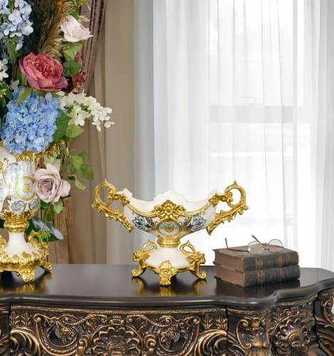 Jarron Decorativo Ceramic Celine Crowned - A Pedido_exkarg X 4