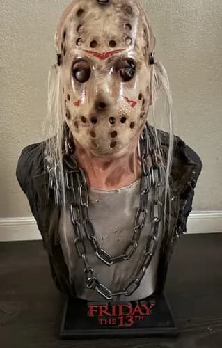 Busto Friday The 13th Jason Voorhees 1:1 - A Pedido_exkarg Piel 4