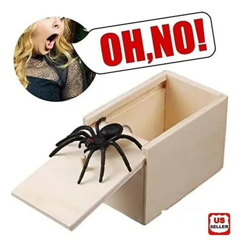 Araña Chasco En Caja - A Pedido_exkarg Negro 4