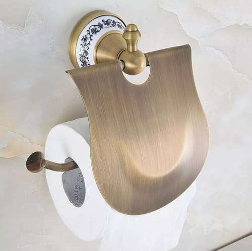Porta Rollo Papel Higienico Retro  Brass - A Pedido_exkarg Dorado 7