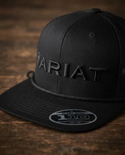 Gorra Ariat Mens 3d Embroidered Logo - A Pedido Negro M 4