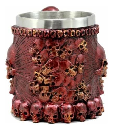 Taza De Cafe Ossuary Metallic Protruding - A Pedido_exkarg Rojo 2