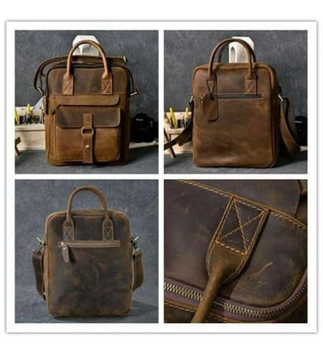 Morral Genuine Christmas Leather - A Pedido_exkarg Marrón X 3