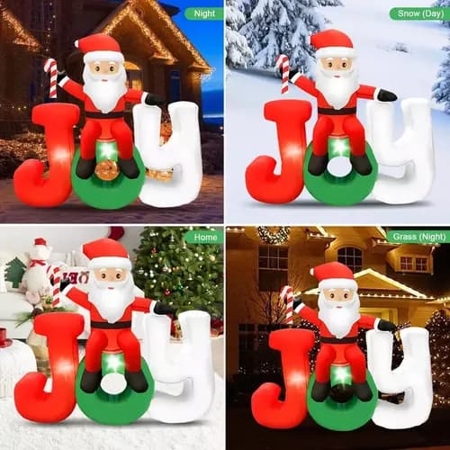 Papa Noel Inflable Joy - A Pedido_exkarg Rojo 4